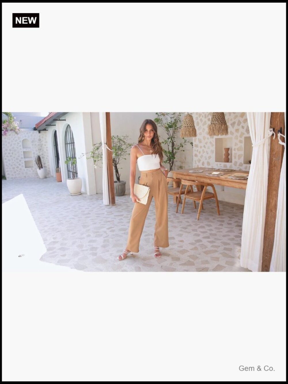 High Waisted Wide Leg Pants Business Casual Work Trousers with Pockets - Picture 7 of 7